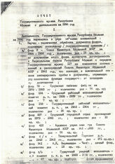 42. Отчет Государственного архива Республики Абхазия о деятельности за 1996 год. Две страницы из трех