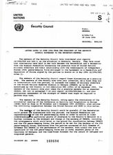 18. Letter dated 16 June from the President of the Security Council addressed to the Secretary-General
