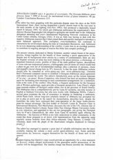 101. Статья Джонатана Коэна "A question of sovereignty. The Georgia-Abkhazia peace process"