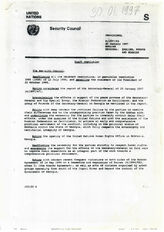 17. Проект резолюции, Совет Безопасности ООН, 30 января 1997 (На анлийском)