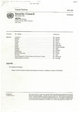 5. Протокол заседания Совета Безопасности ООН от 30 июля 1999 года, 4029-е заседание. на англ. языке
