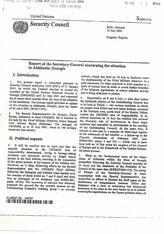 18. Доклад Генерального секретаря ООН о положении в Абхазии, Грузия, № S/2001/713