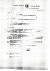 29. Письмо специального представителя Генерального секретаря ООН Дитера Бодена о "Ялтинских положениях грузинской и абхазской сторон" - на английском и русском языках