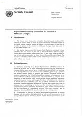 15. Report of the Secretary-General on the situation in Abkhazia, Georgia на английском языке