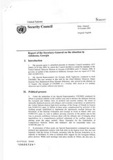 33. Report of the Secretary-General on the situation in Abkhazia, Georgia на английском языке
