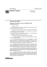 95. Resolution 1866 (2009),adopted by the Security Council at its 6082-nd meeteng on February 13, 2009 