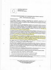 43. Программа ЕС по реабилитации грузино-абхазской зоны конфликта. Исполнительное резюме. Фаза I (с декабря 2005) на английском языке